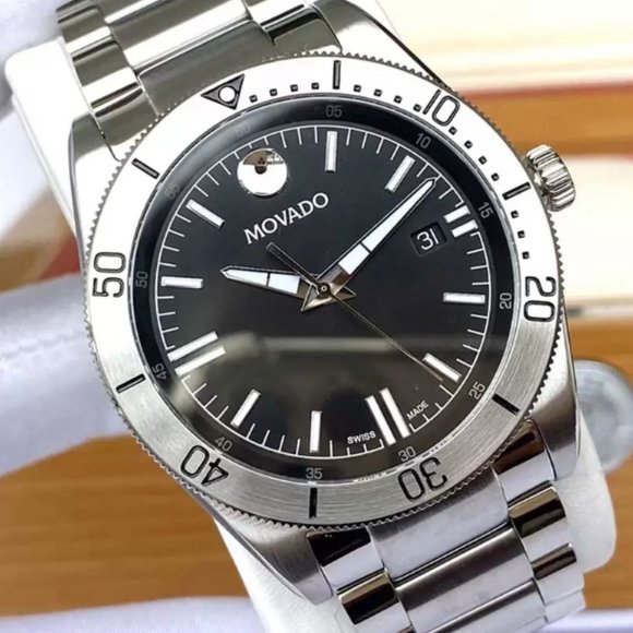 Previously Owned Movado Men Movado Sport Silver Tone Men\'s Watch